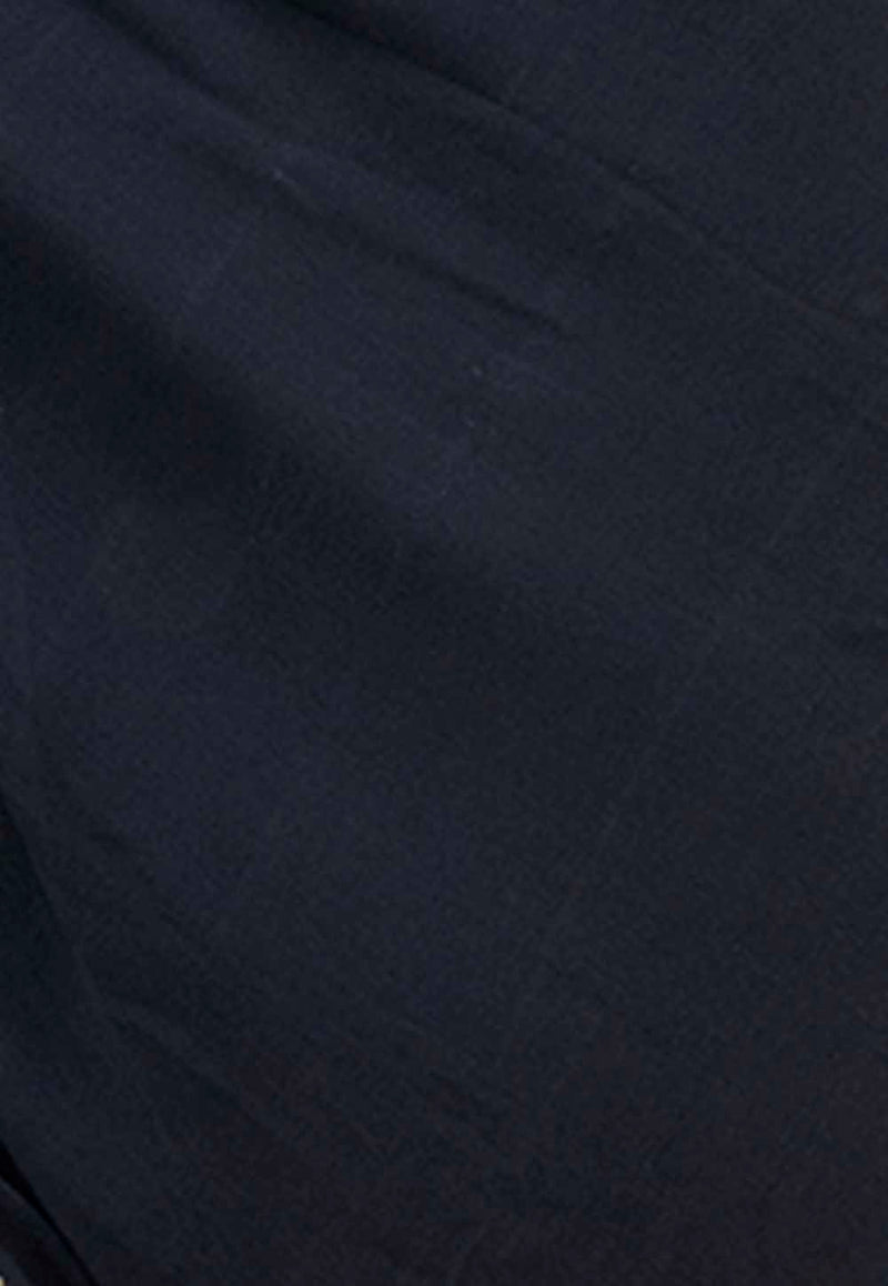 Black Pure linen Banarasi Saree - The Handlooms