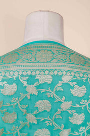 Pure Khaddi Georgette Dupatta - water zari - The Handlooms