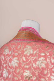 Pure Khaddi Georgette Dupatta - water zari - The Handlooms