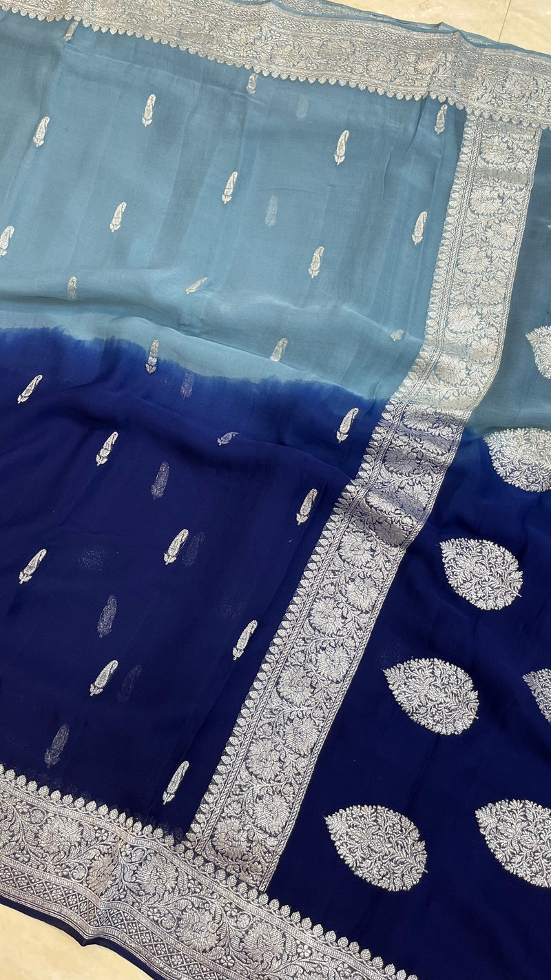 Pure Georgette Banarasi Saree - The Handlooms
