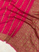 Hot Pink Khaddi Georgette Banarasi Saree -  Antique zari - The Handlooms