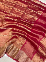 Pure Kora Tissue Handloom Banarasi Saree - The Handlooms