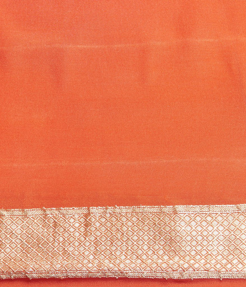 Khaddi Georgette Banarasi Saree -  Gold zari - The Handlooms