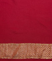 Khaddi Georgette Handloom Banarasi Saree - Gold Zari - The Handlooms