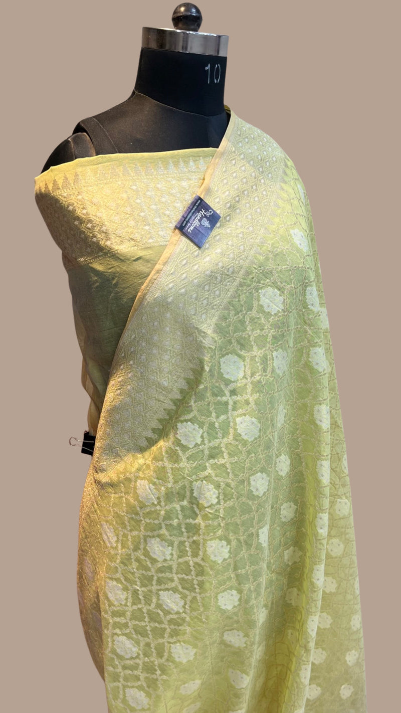 Pure Cotton Banarasi Brocade Handloom Saree - The Handlooms