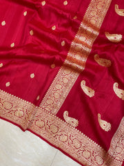 Tussar Georgette Handloom Banarasi Saree - All over kadua work - The Handlooms
