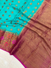 Pure Chiffon Khaddi Banarasi Saree - The Handlooms