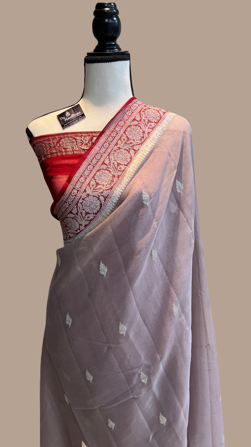 Pure Georgette Banarasi Saree - The Handlooms