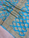 Pure Georgette Banarasi Handloom Saree - with meenakari work Gold Zari - The Handlooms