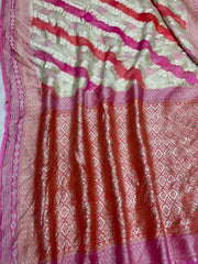 Khaddi Georgette Handloom Banarasi Saree - The Handlooms