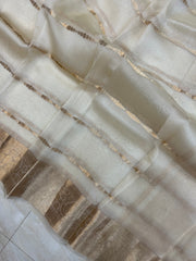 Pure Kora Handloom Banarasi Saree - The Handlooms