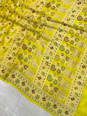 Pure Chiffon Khaddi Banarasi Saree - The Handlooms