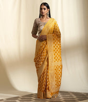 Khaddi Georgette Handloom Banarasi Saree - The Handlooms