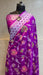Tussar Georgette Handloom Banarasi Saree - All over Jaal Work with meenakari - The Handlooms