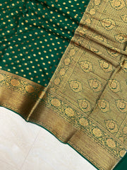 Pure Chiffon Khaddi Banarasi Saree - The Handlooms