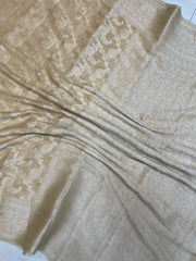 Pure Chiffon Khaddi Banarasi Saree - The Handlooms
