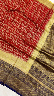 Khaddi Georgette Banarasi Saree -  Antique zari - The Handlooms