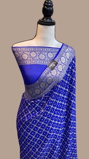 Pure Chiffon Khaddi Banarasi Saree - The Handlooms