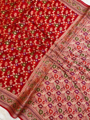 Pure Chiffon Khaddi Banarasi Saree - The Handlooms