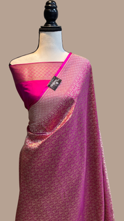 Pure Katan Silk Banarasi Handloom Saree - Tanchui Brocade - The Handlooms