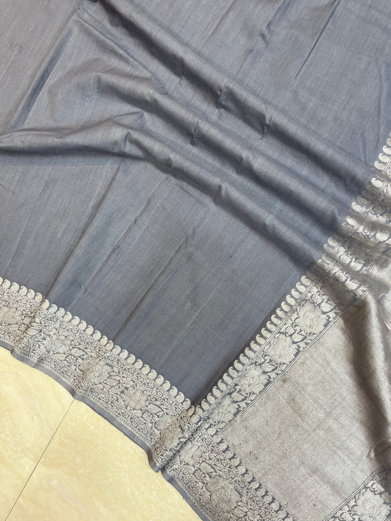 Moonga Georgette Handloom Banarasi Saree - The Handlooms