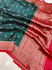 Pure Kora Handloom Banarasi Saree - The Handlooms
