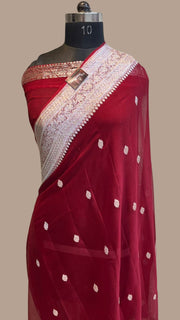 Pure Georgette Banarasi Saree - The Handlooms