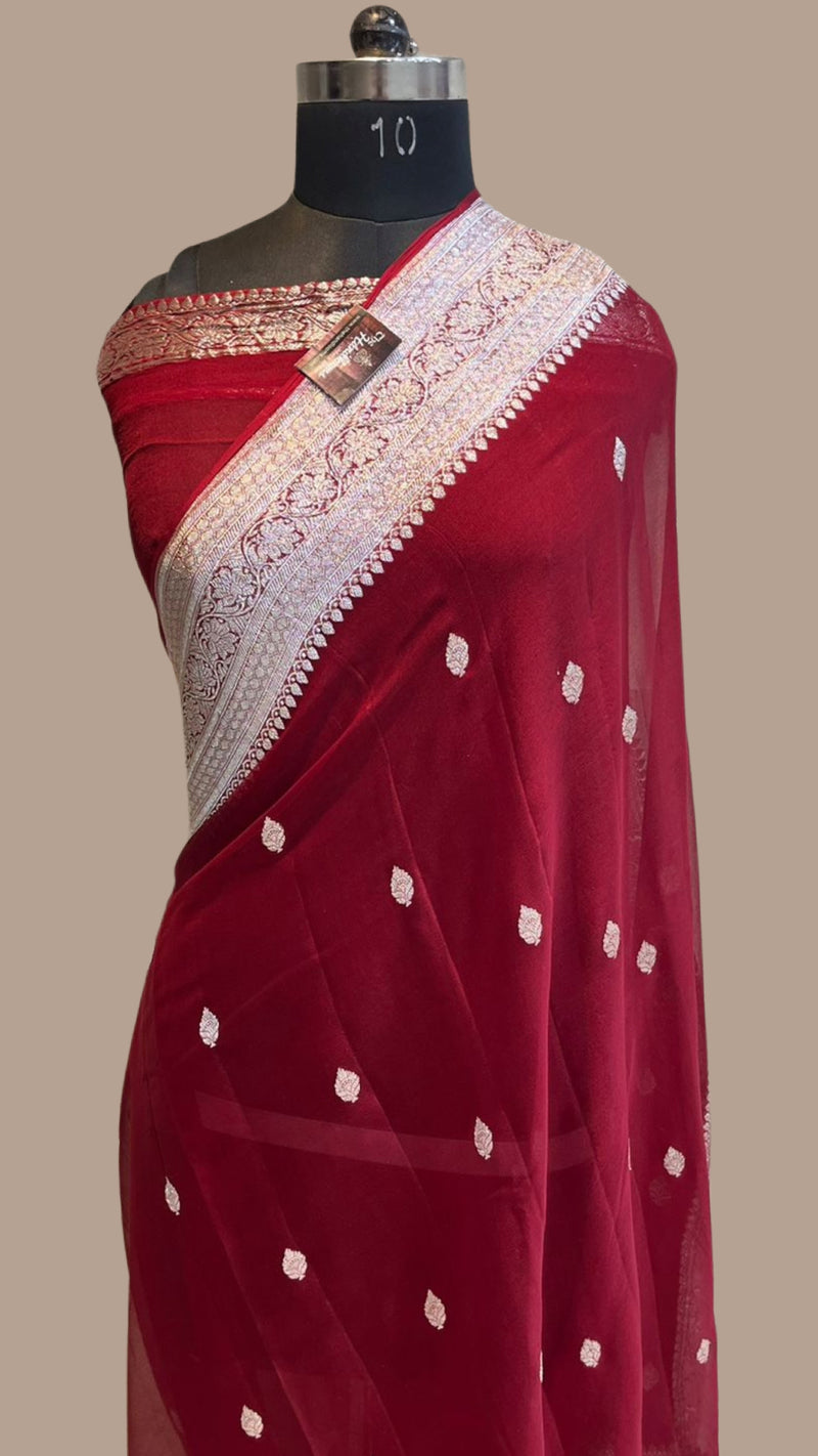 Pure Georgette Banarasi Saree - The Handlooms