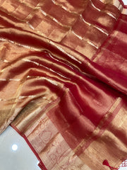 Pure Kora Tissue Handloom Banarasi Saree - The Handlooms