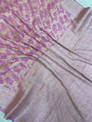 Pure Chiffon Khaddi Banarasi Saree - The Handlooms