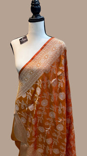 Pure Katan Silk Handloom Dupatta - The Handlooms