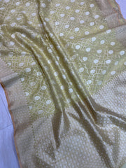 Pure Cotton Banarasi Brocade Handloom Saree - The Handlooms
