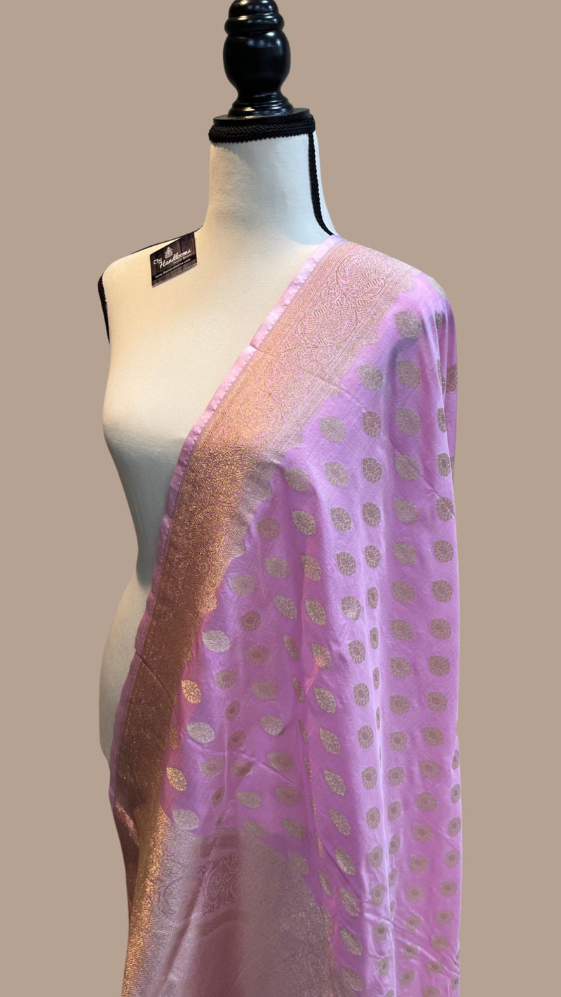 Pure Katan Silk Handloom Dupatta - The Handlooms