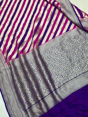 Khaddi Georgette Handloom Banarasi Saree - The Handlooms