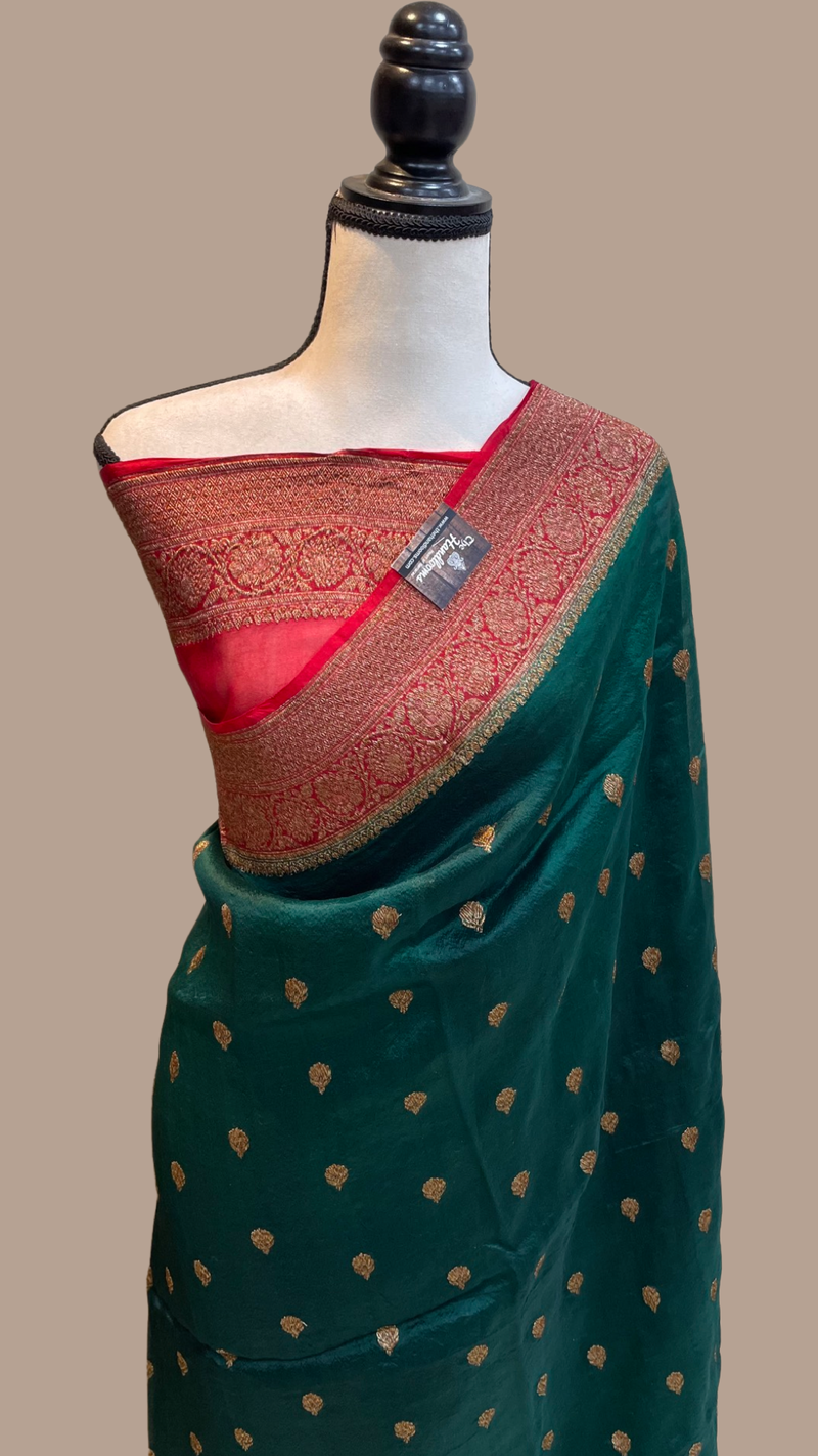 Pure Kora Handloom Banarasi Saree - The Handlooms