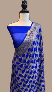 Pure Chiffon Khaddi Banarasi Saree - The Handlooms
