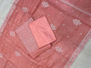 Pure Cotton Banarasi Dress material with Chikankari - The Handlooms