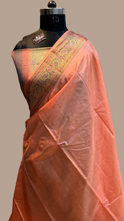 Pure Tussar Silk Handloom Banarasi Saree - The Handlooms