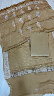 Khaddi Georgette Banarasi Dress material - The Handlooms