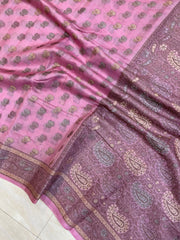 Pure Butter Crepe Banarasi Saree - The Handlooms