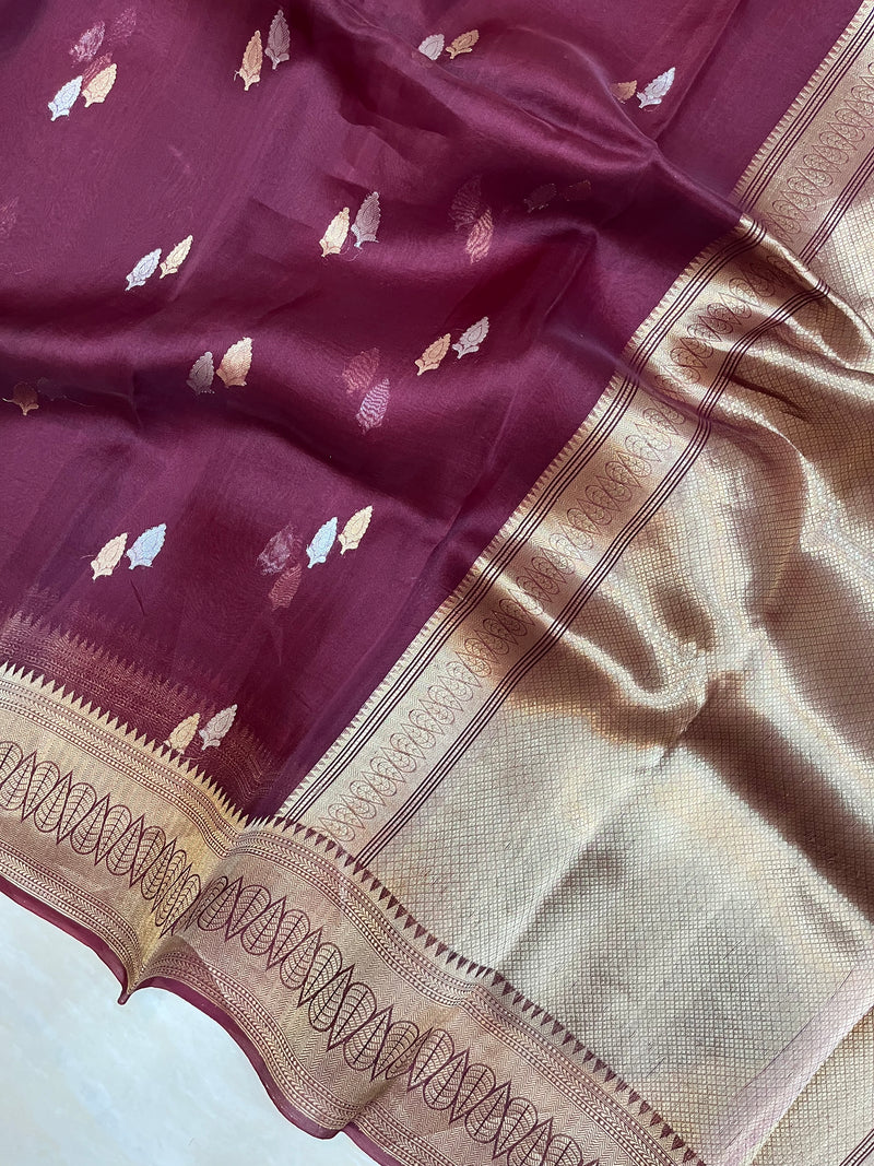 Pure Kora Handloom Banarasi Saree - The Handlooms