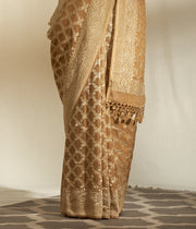 Khaddi Georgette Handloom Banarasi Saree - The Handlooms