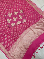 Khaddi Georgette Handlooms Banarasi Dress material - The Handlooms