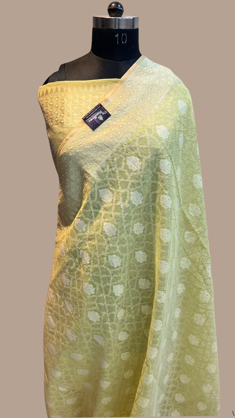 Pure Cotton Banarasi Brocade Handloom Saree - The Handlooms