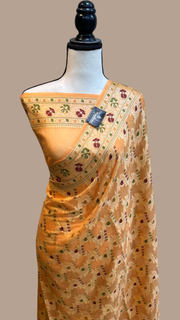 Pure Chiffon Khaddi Banarasi Saree - The Handlooms