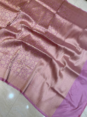 Pure Katan Silk Banarasi Handloom Saree - Tanchui Brocade - The Handlooms