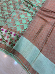 Pure Chiffon Khaddi Banarasi Saree - The Handlooms