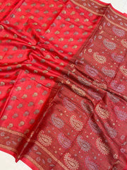 Pure Butter Crepe Banarasi Saree - The Handlooms