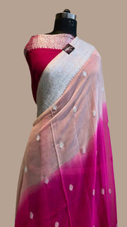 Pure Georgette Banarasi Handloom Saree - The Handlooms