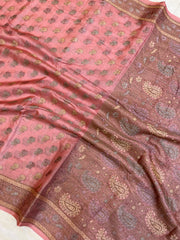 Pure Butter Crepe Banarasi Saree - The Handlooms